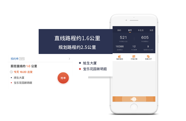 搶單/派單模式，百秒應(yīng)答